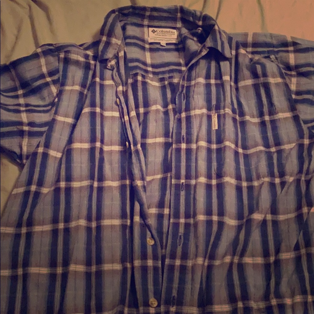 Colombia buttons down plaid shirt